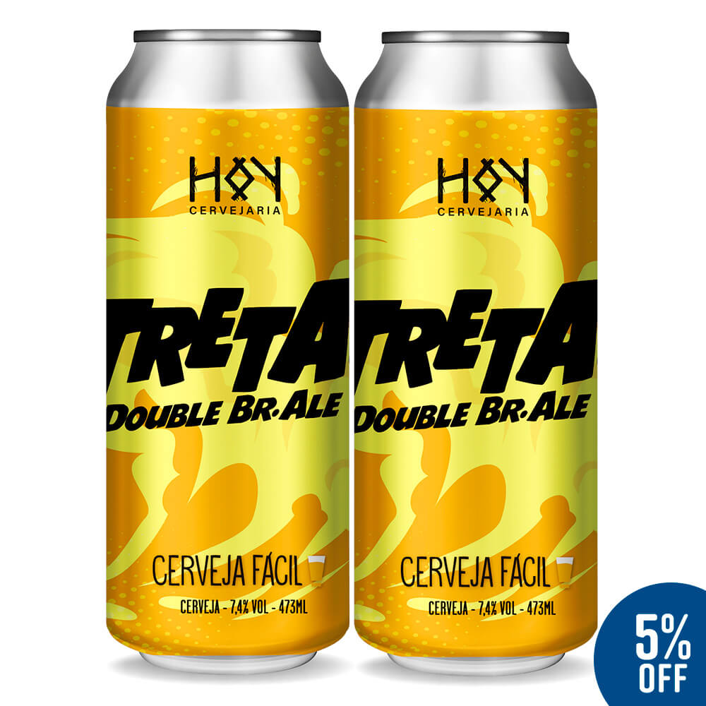 Cerveja TRETA! Double BR-ALE - 473ml